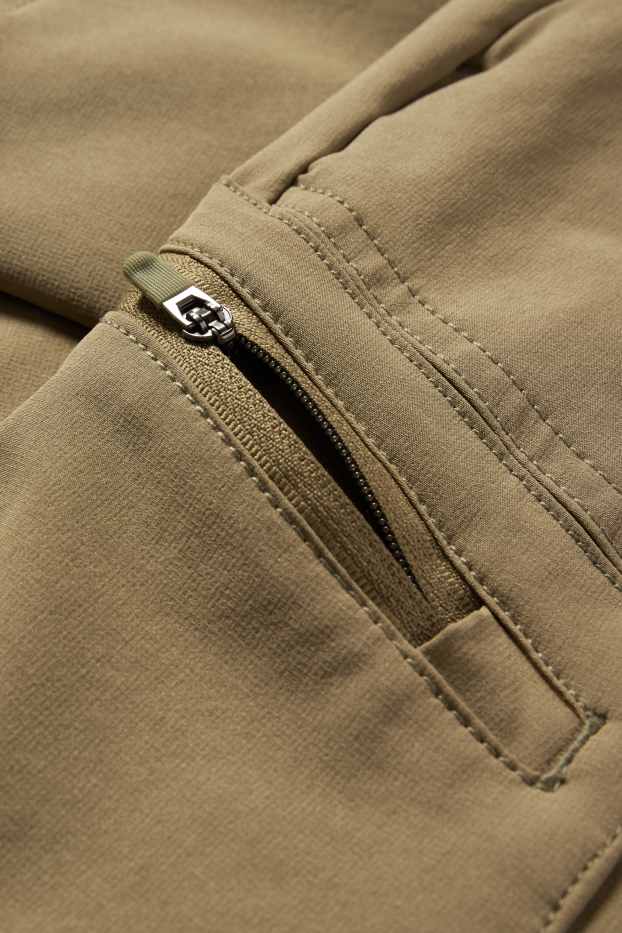 Hommes - Pantalon cargo de sport - regular fit - kaki