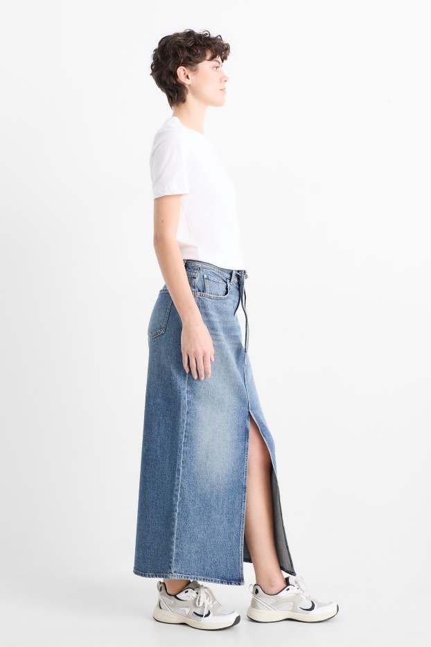 Femei - Fustă de blugi - denim-albastru