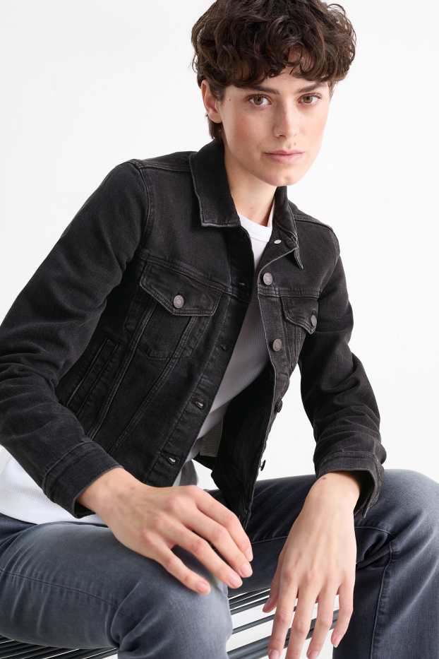 Donna - Giacca di jeans - jeans grigio scuro