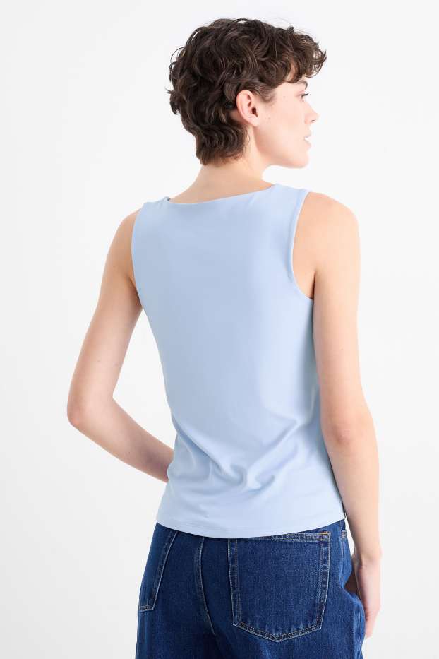 Donna - Confezione da 2 - top - bianco / azzurro