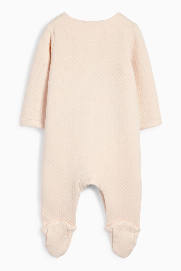 Neonate - Cip e Ciop - pigiama per neonati - tramato - beige chiaro