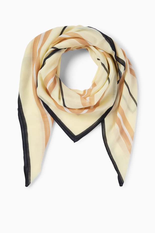 Dona - Mocador - de ratlles - groc