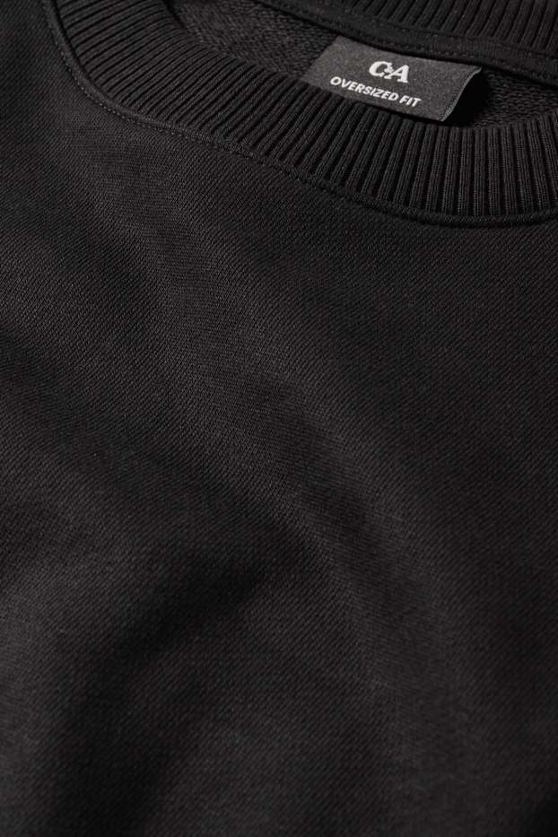 Hommes - T-shirt - oversize - noir