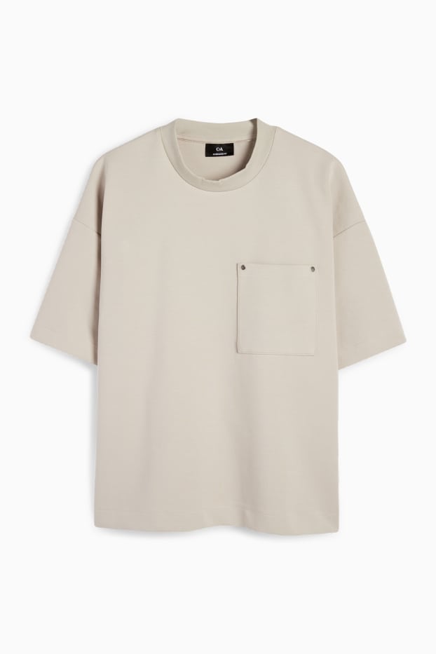 Hommes - T-shirt - oversize - gris