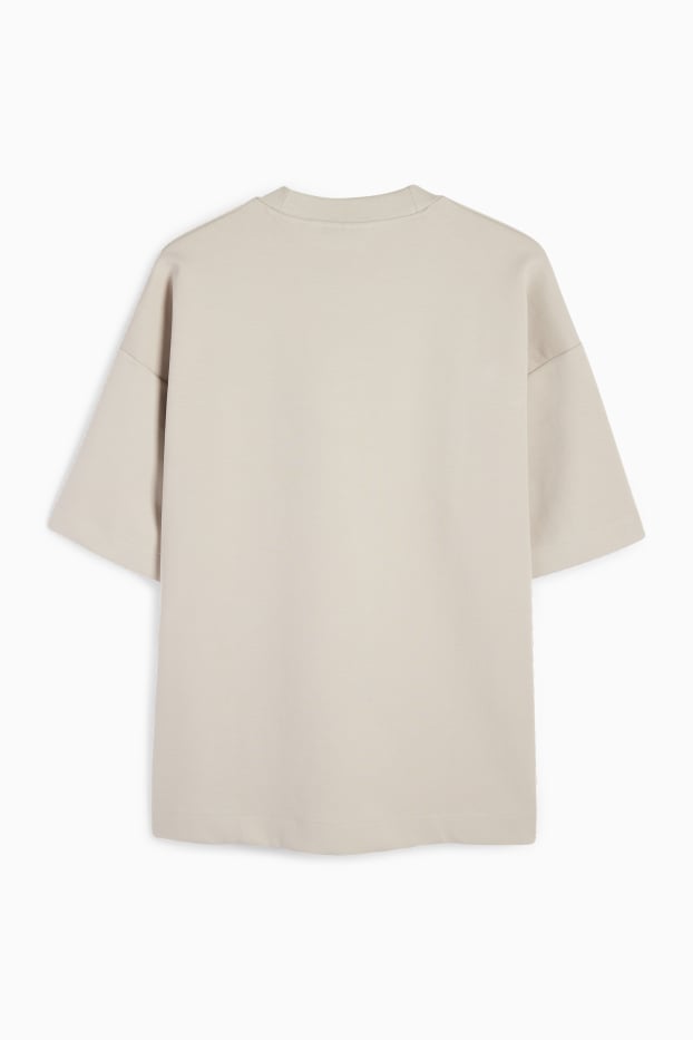 Hommes - T-shirt - oversize - gris