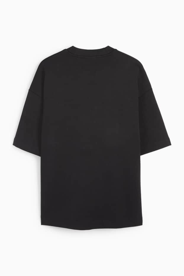 Hommes - T-shirt - oversize - noir