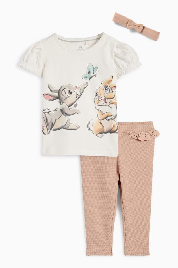 Baby Girls - Bambi - baby outfit - 3 piece - cremewhite