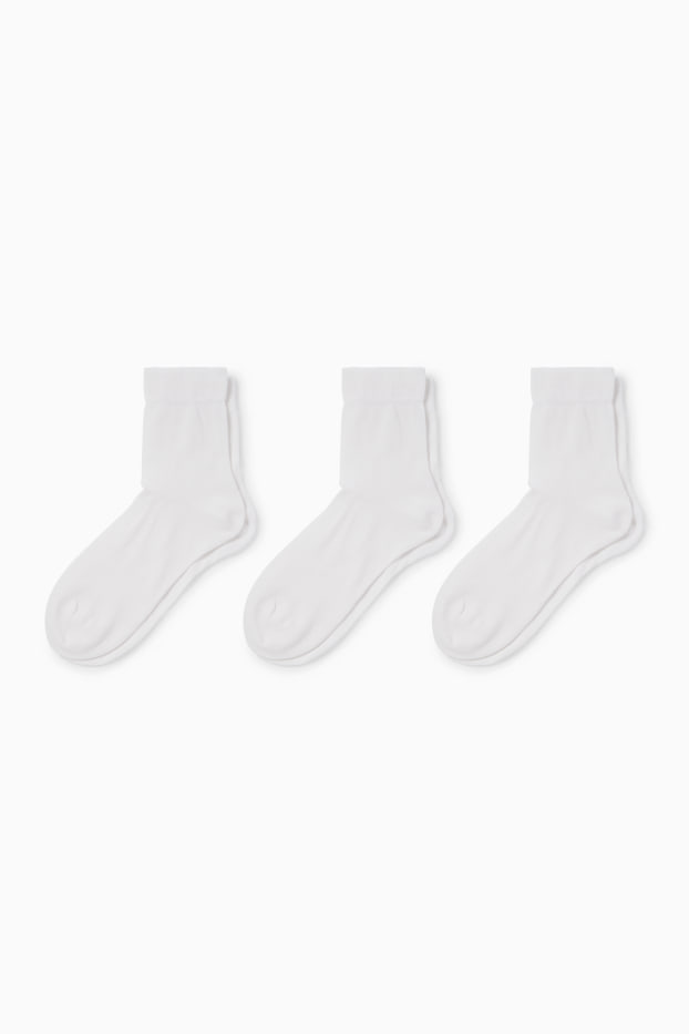 Femmes - Lot de 3 paires - chaussettes - blanc