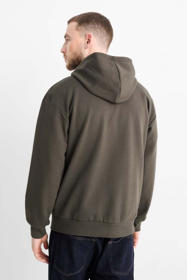 Heren - Hoodie - donkergrijs