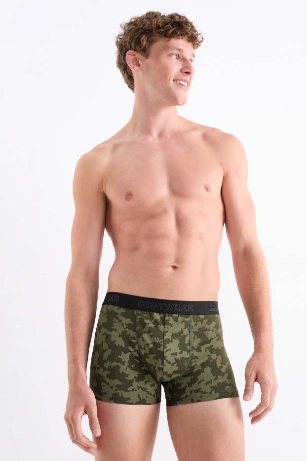 Uomo - Confezione da 3 - boxer aderenti - kaki