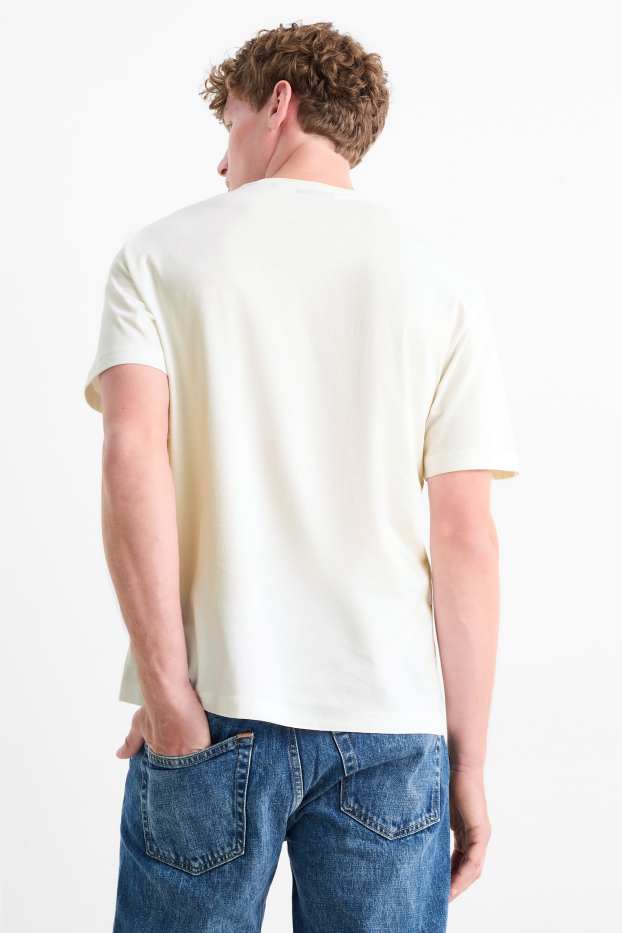 Heren - T-shirt - regular fit - wit