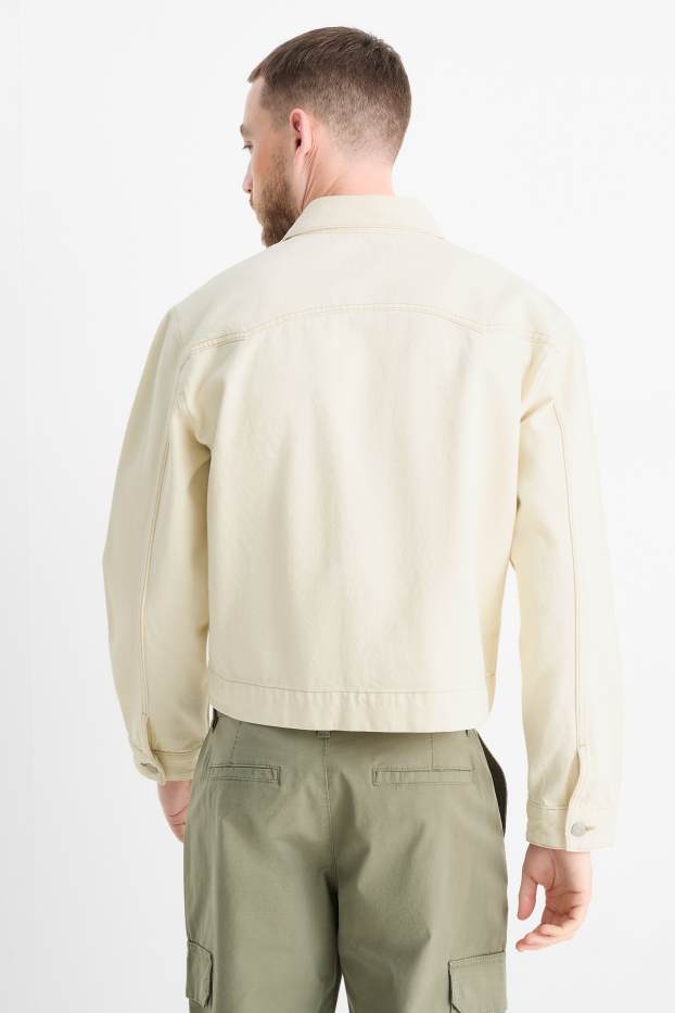 Herren - Jeansjacke - hellbeige