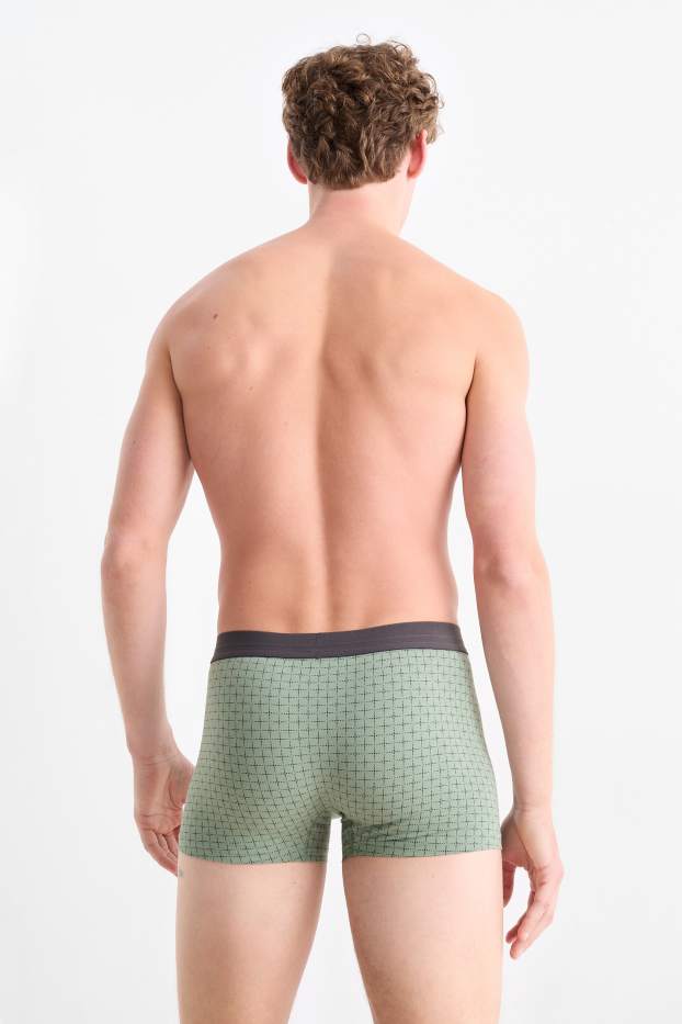 Hommes - Lot de 5 - boxers - vert