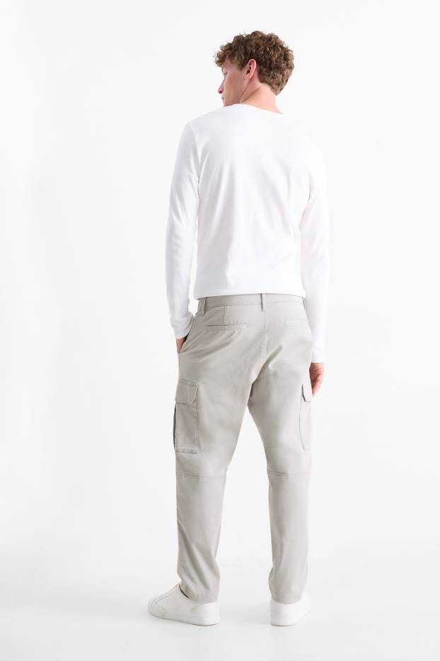 Uomo - Pantaloni cargo - grigio chiaro