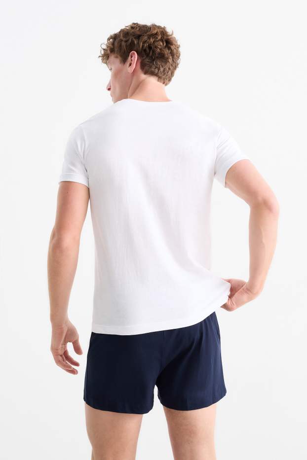 Uomo - Confezione da 3 - maglia intima - senza cuciture - bianco