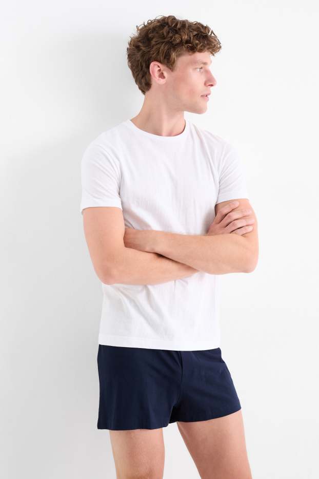 Uomo - Confezione da 3 - maglia intima - senza cuciture - bianco