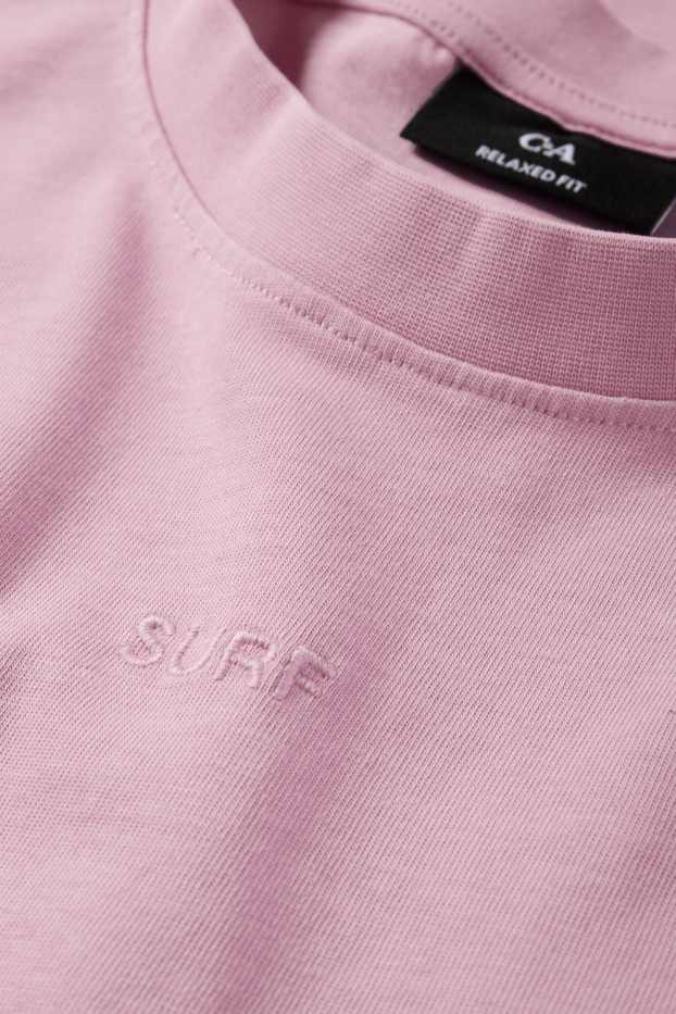 Hommes - T-shirt - relaxed fit - violet