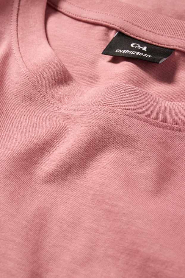 Hombre - Camiseta - extragrande - rosa oscuro