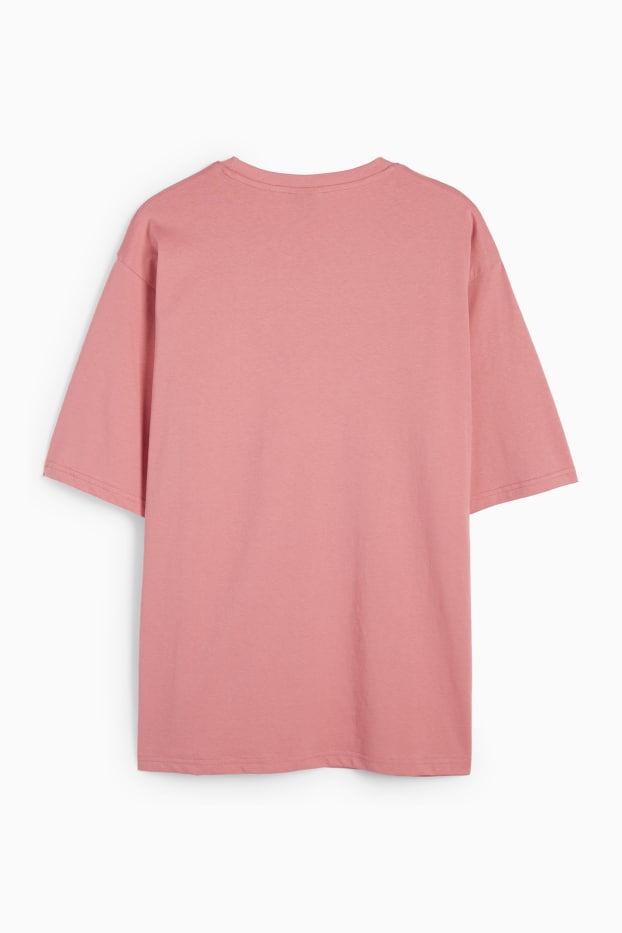 Hombre - Camiseta - extragrande - rosa oscuro