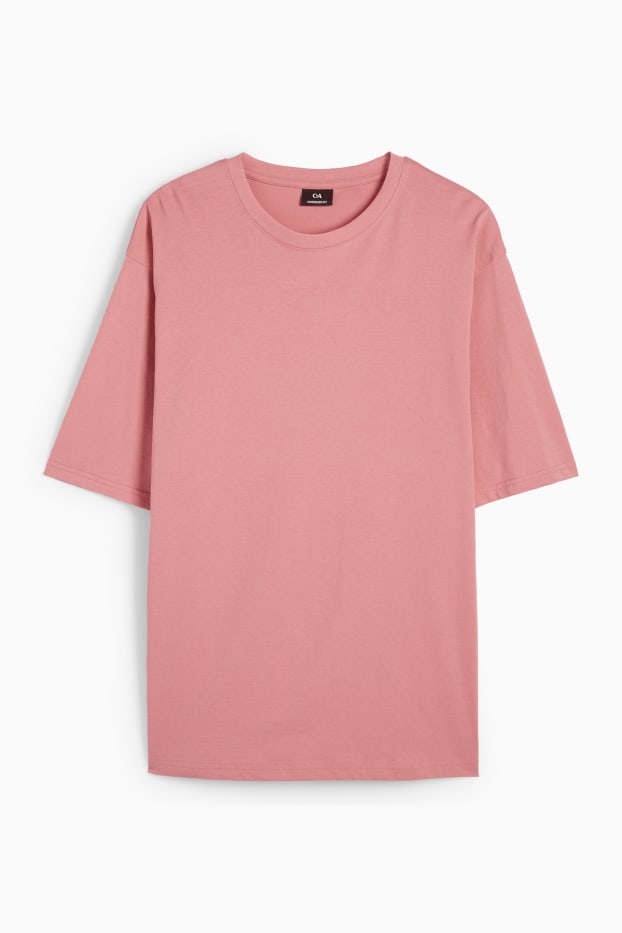 Hombre - Camiseta - extragrande - rosa oscuro