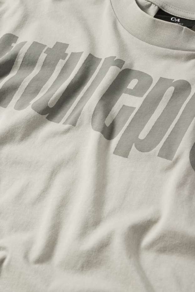 Herren - T-Shirt - Oversized - grau