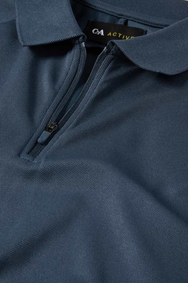 Herren - Funktions-Poloshirt - dunkelblau