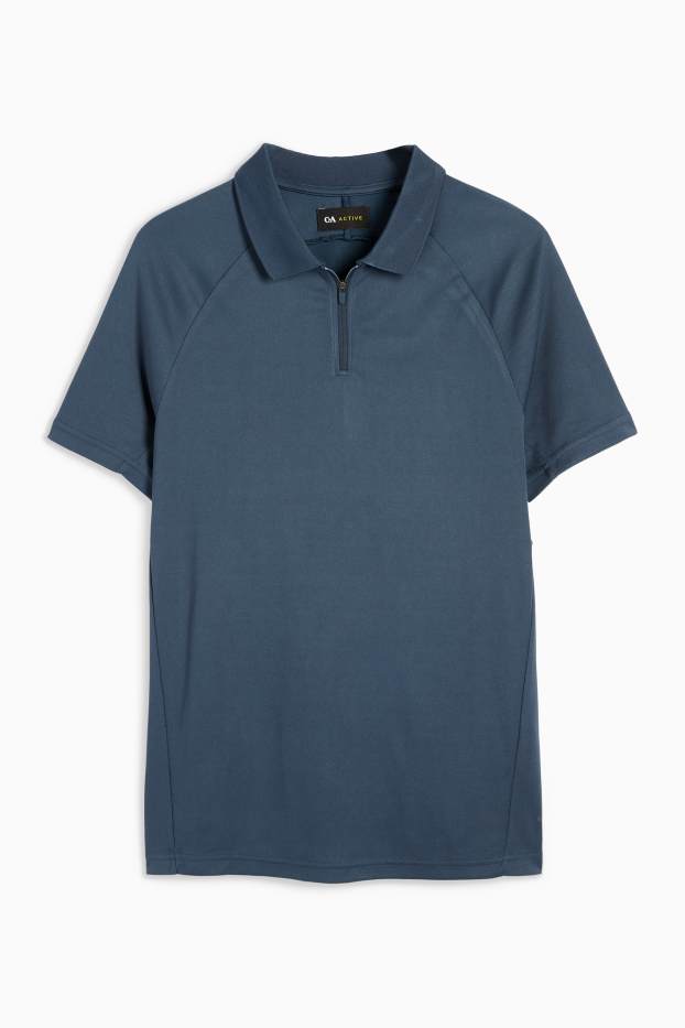 Herren - Funktions-Poloshirt - dunkelblau