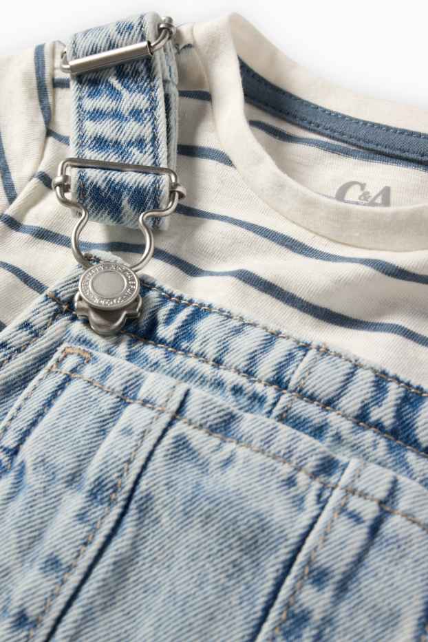 Neonati  - Completo per neonati - 2 pezzi - jeans blu