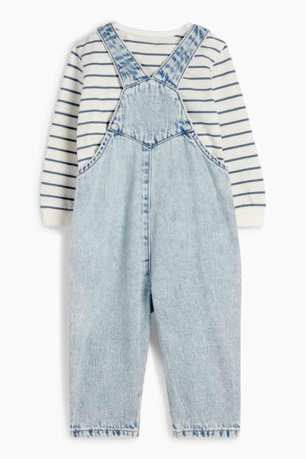 Neonati  - Completo per neonati - 2 pezzi - jeans blu