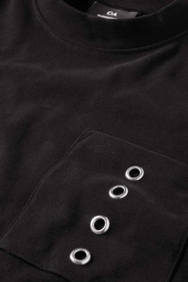 Herren - T-Shirt - Oversized - schwarz