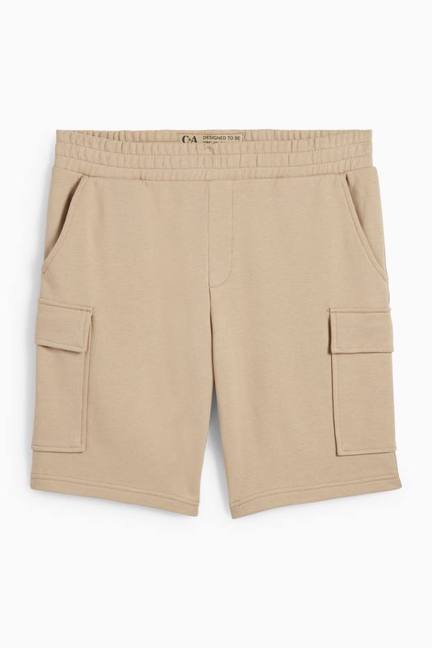 Home - Pantalons curts cargo - beix