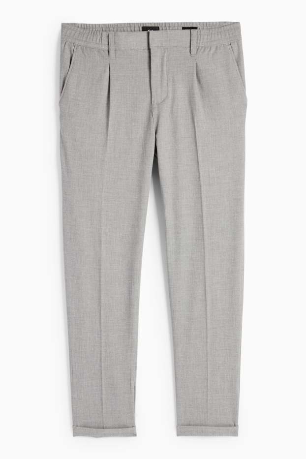 Hommes - Chino - tapered fit - gris