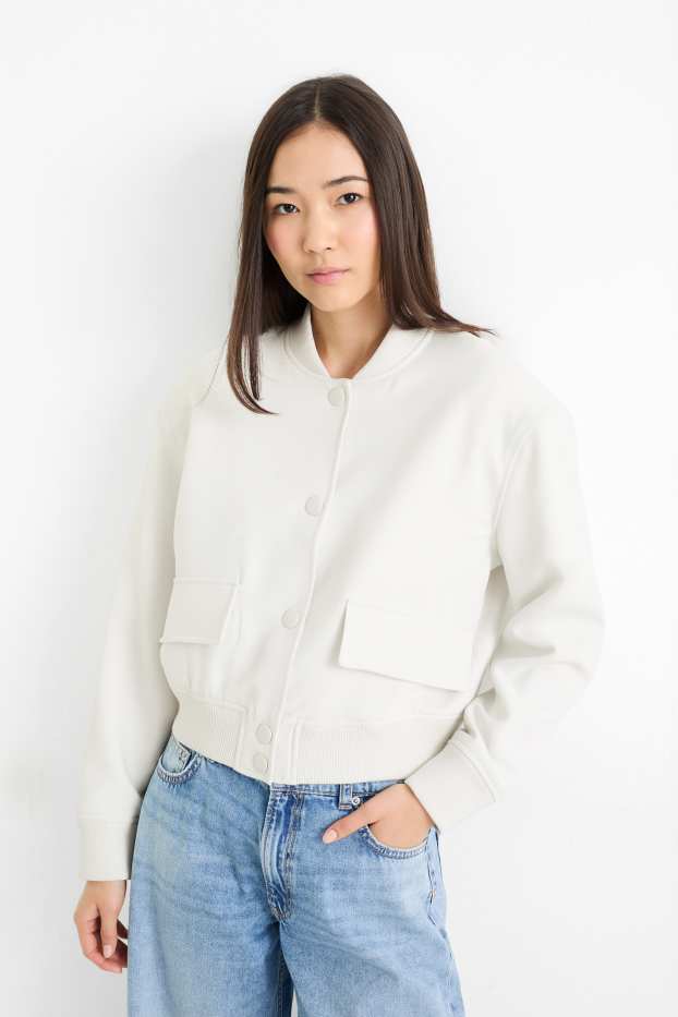 Femmes - Blouson - blanc crème