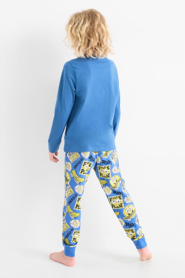 Copii - Băieți - SpongeBob Pantaloni Pătrați - pijama - 2 piese - albastru