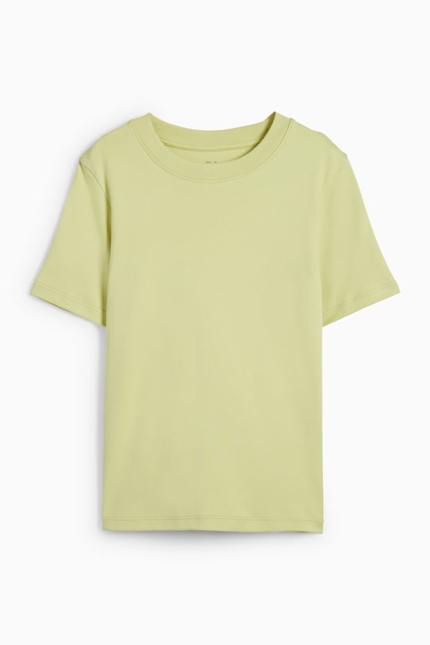 Femmes - T-shirt - slim fit - vert clair