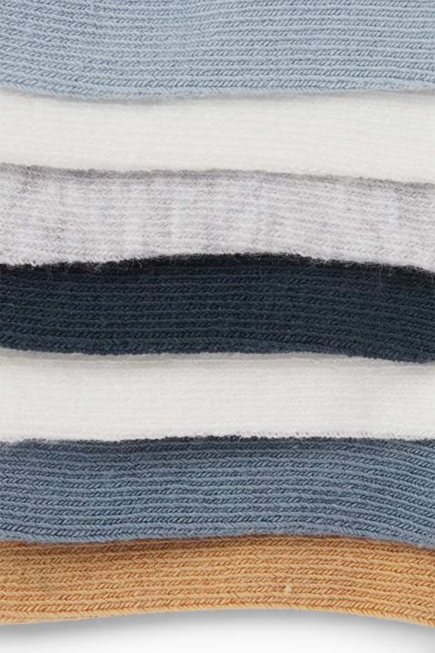 Baby Boys - Multipack of 7 - baby trainer socks - blue