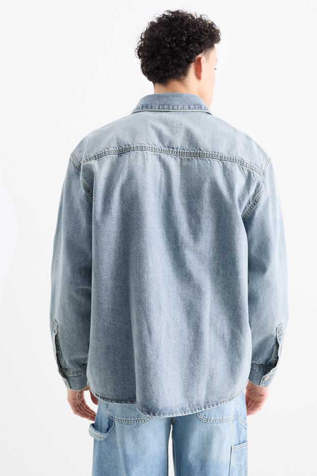 Herren - Jeanshemd - Relaxed Fit - Kent - helljeansblau