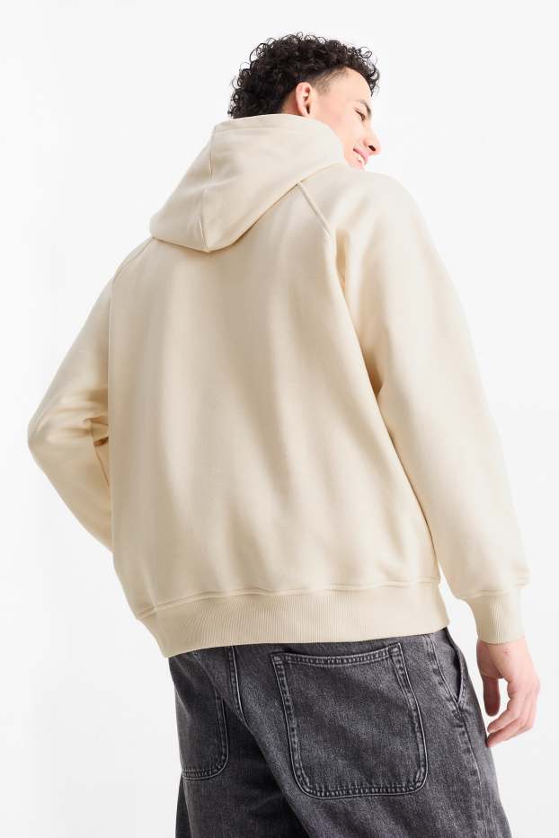 Hommes - Sweat à capuche - beige clair