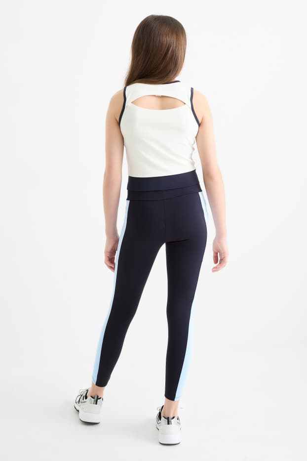 Nena - Lilo & Stitch - conjunt - samarreta sense mànigues leggings - 2 peces - blau fosc