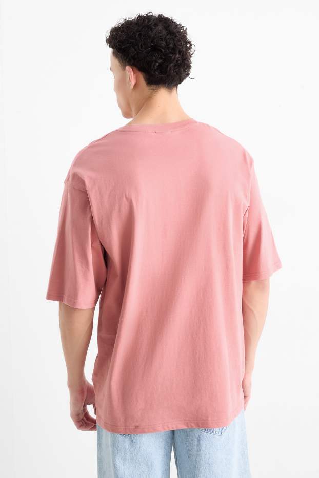 Hombre - Camiseta - extragrande - rosa oscuro