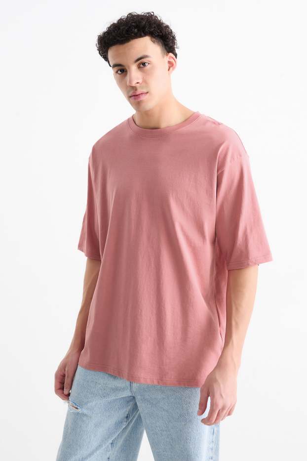 Hombre - Camiseta - extragrande - rosa oscuro