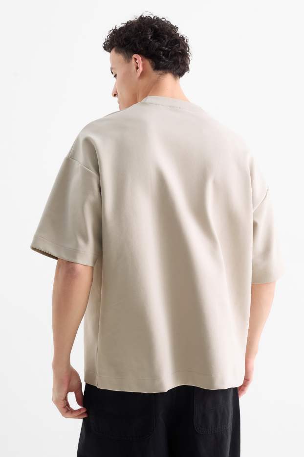 Hommes - T-shirt - oversize - gris