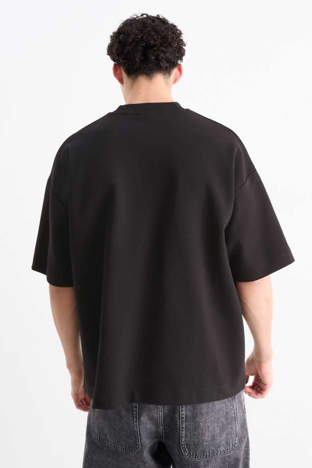 Hommes - T-shirt - oversize - noir