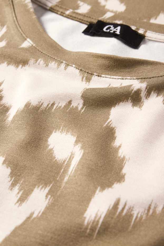 Femmes - T-shirt - à motif - vert