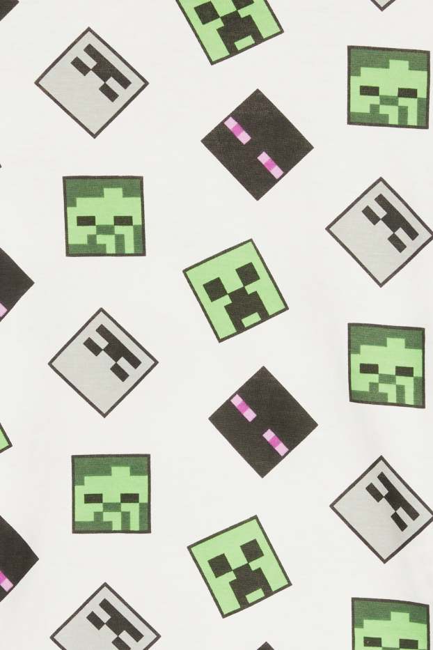 Kinder Buben - Multipack 3er - Minecraft - Kurzarmshirt - cremefarben