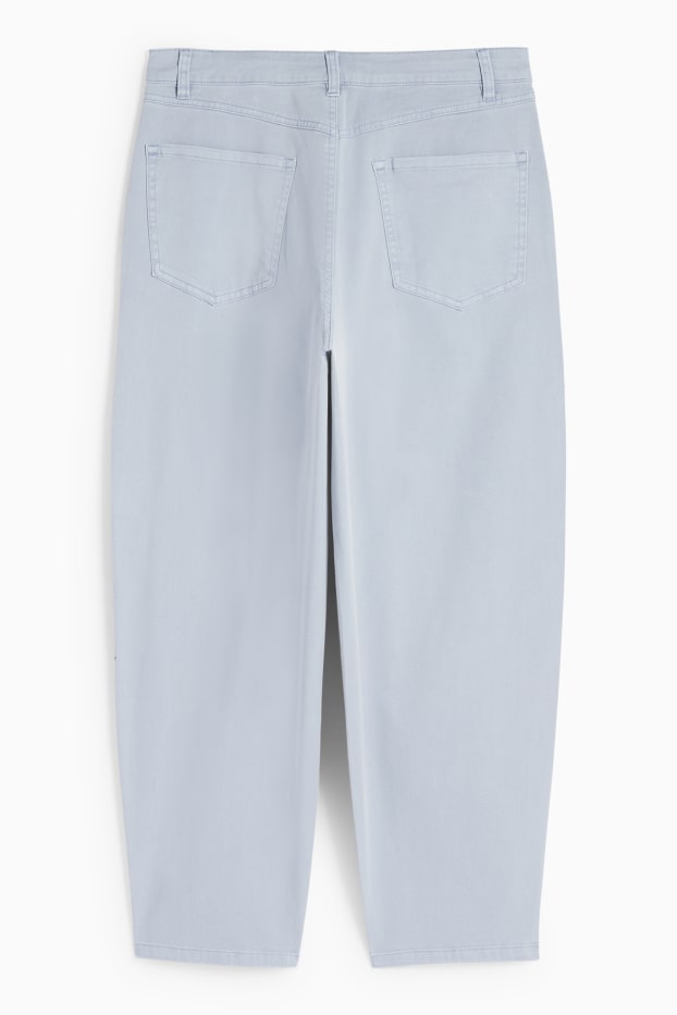 Dames - Barrel jeans - high waist - lichtblauw