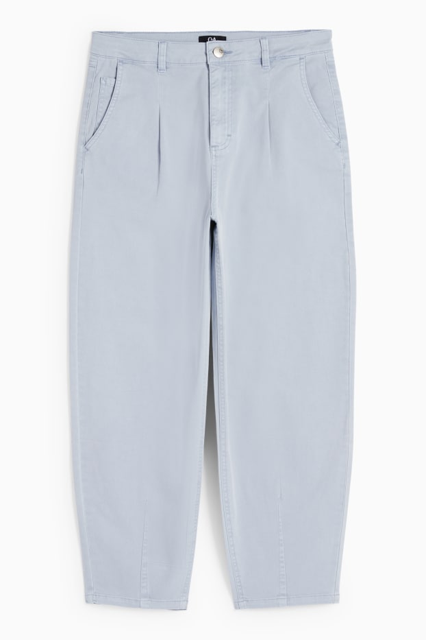 Dames - Barrel jeans - high waist - lichtblauw