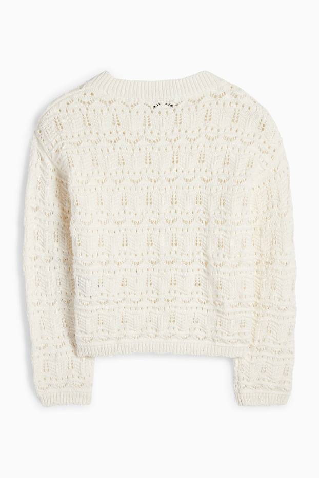 Bambine - Maglione - bianco crema