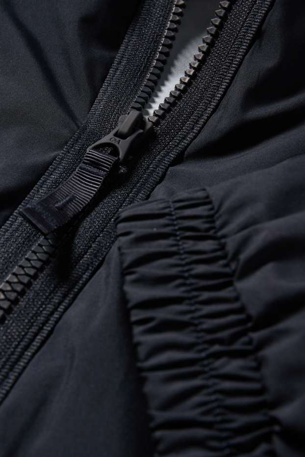 Men - Jacket with hood - water-repellent - dark blue