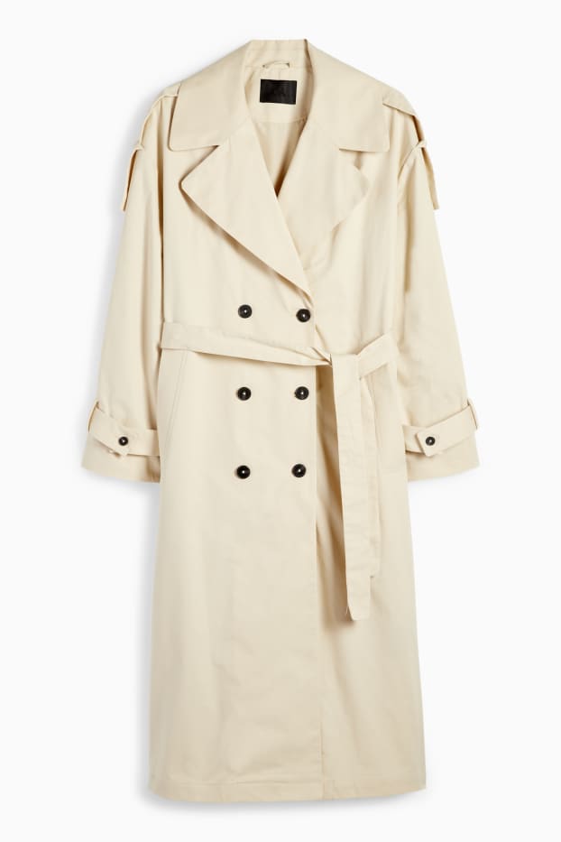 Dames - Trenchcoat - licht beige